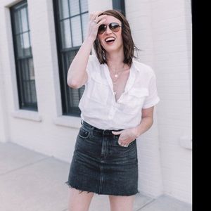 Everlane black denim jean skirt Size 27